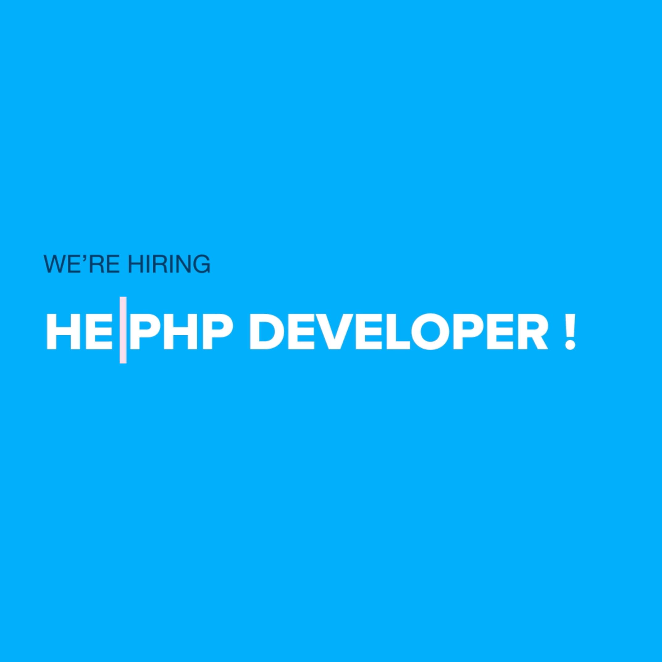 He PHP developer